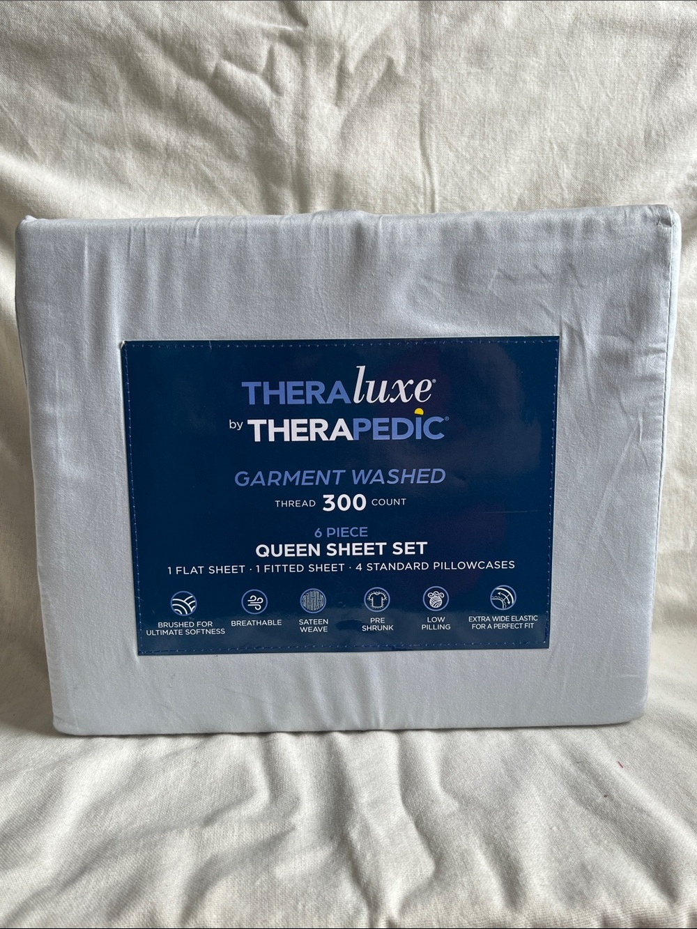 Theraluxe by Therapedic 100% Cotton Queen 6 pc Sheet Set